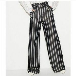 EXPRESS wide leg striped pants
